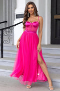 Spaghetti Straps A Line Prom Dress | Dress In Beauty