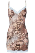 Gianna Graphic Print Mesh Mini Dress - View 9 | WEUXS