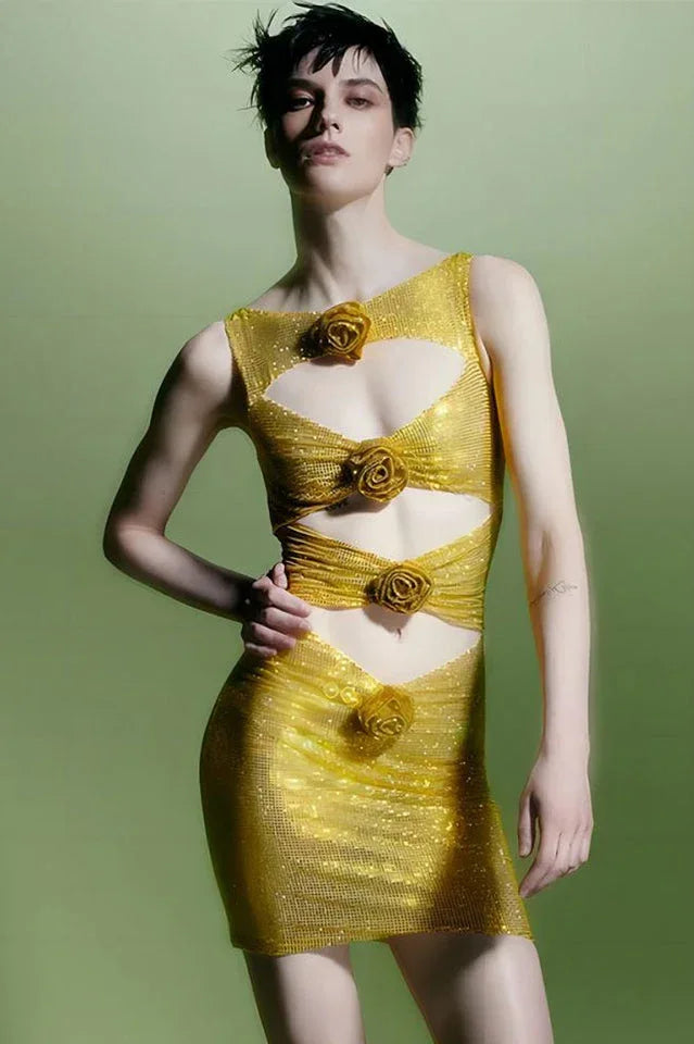 Embellished Cut Out Mini Dress Secondary image