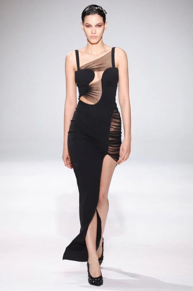 Viota Asymmetric High Low Dress - WEUXS