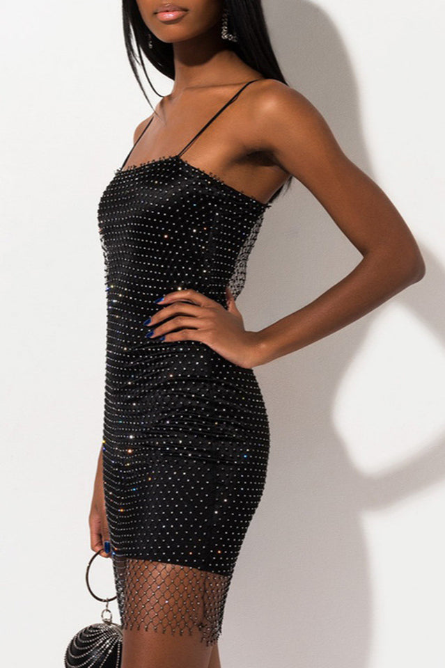 Diamante Covered Mini Dress | Dress In Beauty