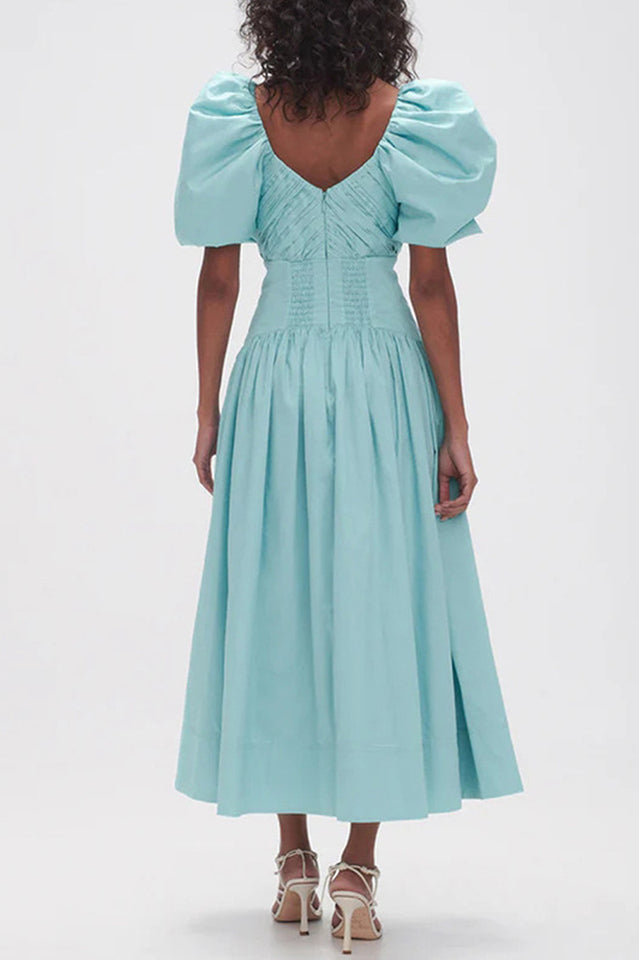 Gabrielle Puff Sleeve Midi Dress | Dress In Beauty