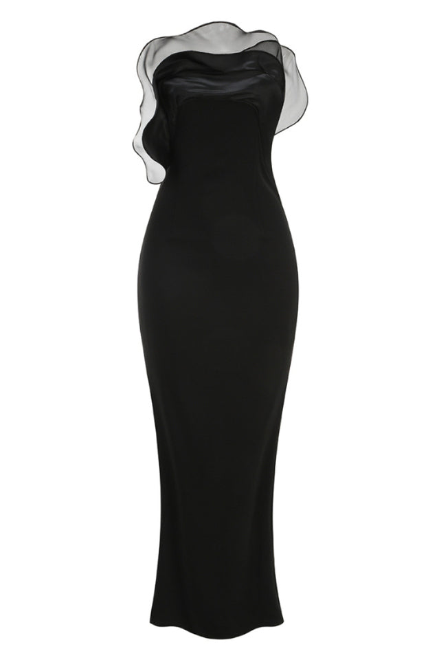 The Ruffle Wave Column Gown | Dress In Beauty