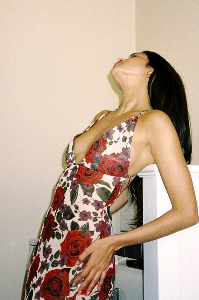 Floral Print Bodycon Maxi Dress | Dress In Beauty