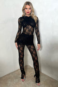 Private Location Wrapped Lace Jumpsuit | Dress In Beauty