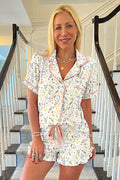 Bow Fruit Print Pajamas Set | Dress In Beauty
