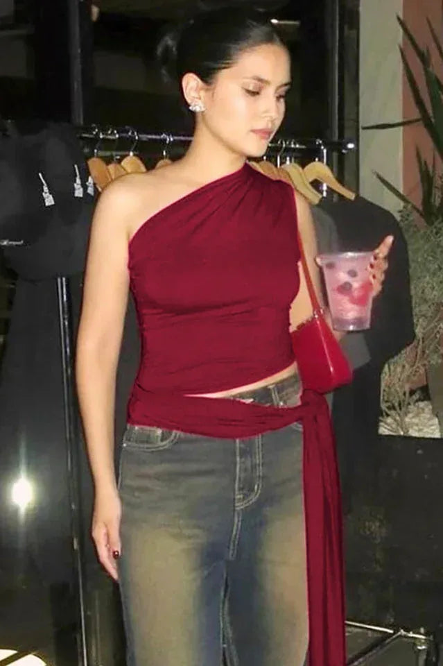 Asymmetrical One Shoulder Top Secondary image