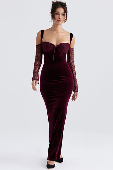 Kaia Evening Velvet Maxi Dress | Dress In Beauty