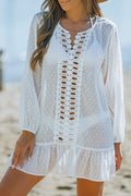 Swiss Dot Crochet Beach Cover Up | Dress In Beauty