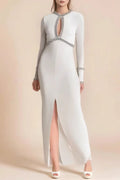 Figure Form Knit Keyhole Maxi Dress | Dress In Beauty