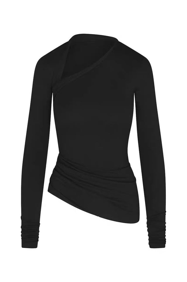 SKIMS Asymmetric Long Sleeve Top | Dress In Beauty