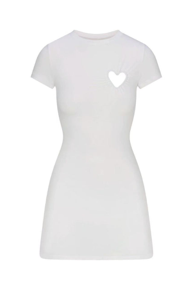 SKIMS Cotton Jersey Heart Mini Dress | Dress In Beauty