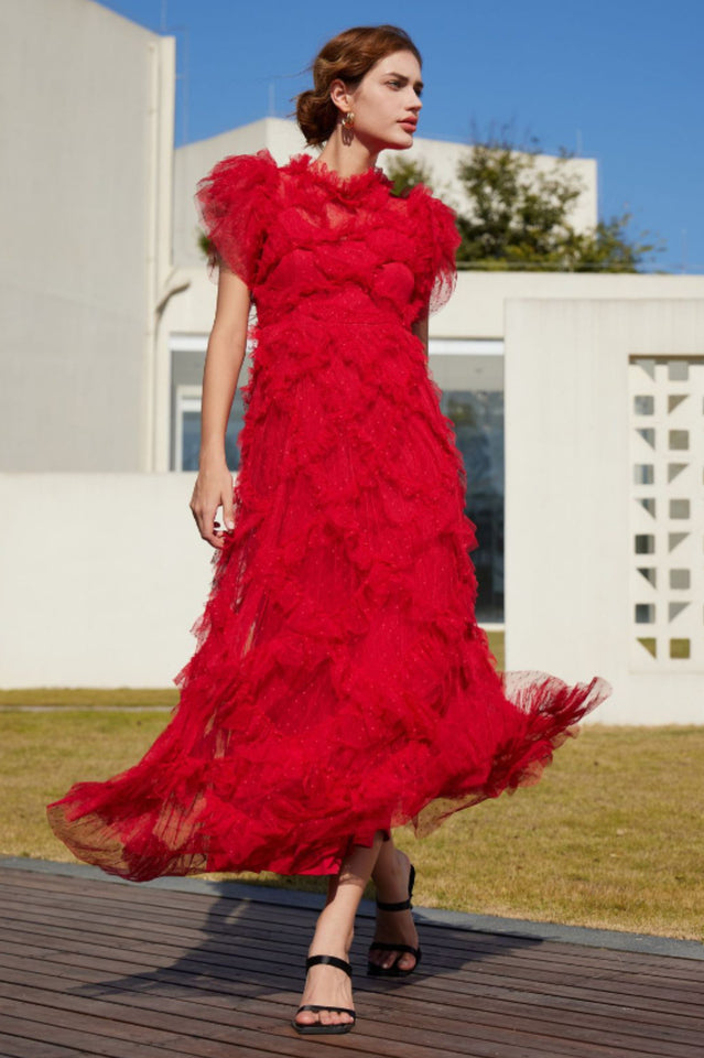 Maxine Floral Embroidery Sleeveless Maxi Dress | Dress In Beauty