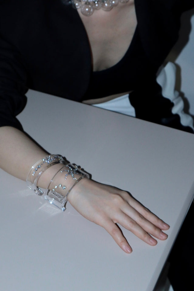 Handmade Acrylic Crystal Bracelet | Dress In Beauty