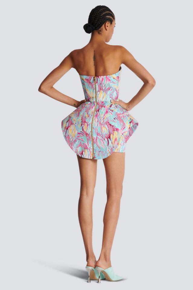 Peplum-Bustier Mini Dress | Dress In Beauty