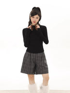 Women's Mock Neck Long Sleeve Top