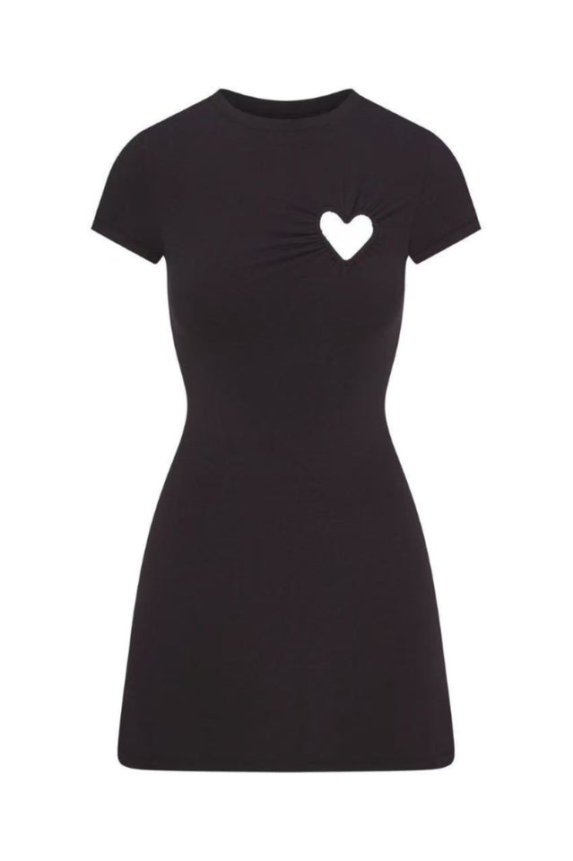 SKIMS Cotton Jersey Heart Mini Dress | Dress In Beauty