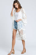 Hollow Out Lace Kimono Cover Up | Dress In Beauty