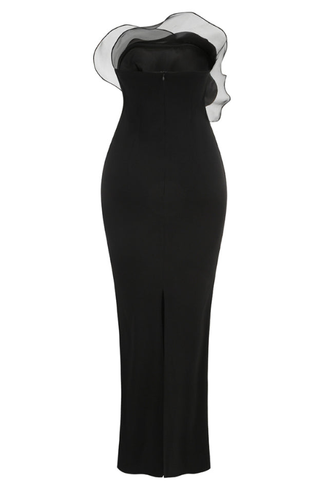 The Ruffle Wave Column Gown | Dress In Beauty