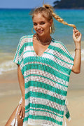 Multicolored Stripe V Neck Cover Up | Dress In Beauty