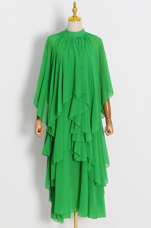 Layered Silk-Georgette Gown | Dress In Beauty