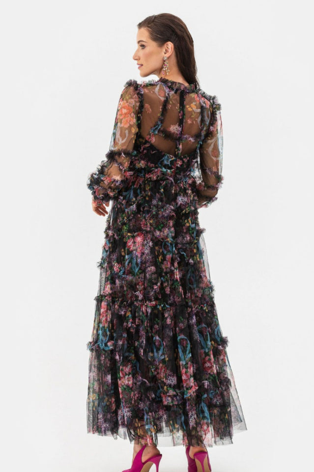 Georgina Ruffle Maxi Dress | Dress In Beauty