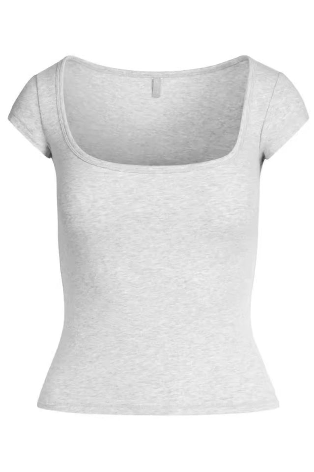 SKIMS Cotton Jersey Scoop Neck T-Shirt | Dress In Beauty