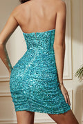Sparkly Strapless Corset Sequined Party Dress | Dress In Beauty