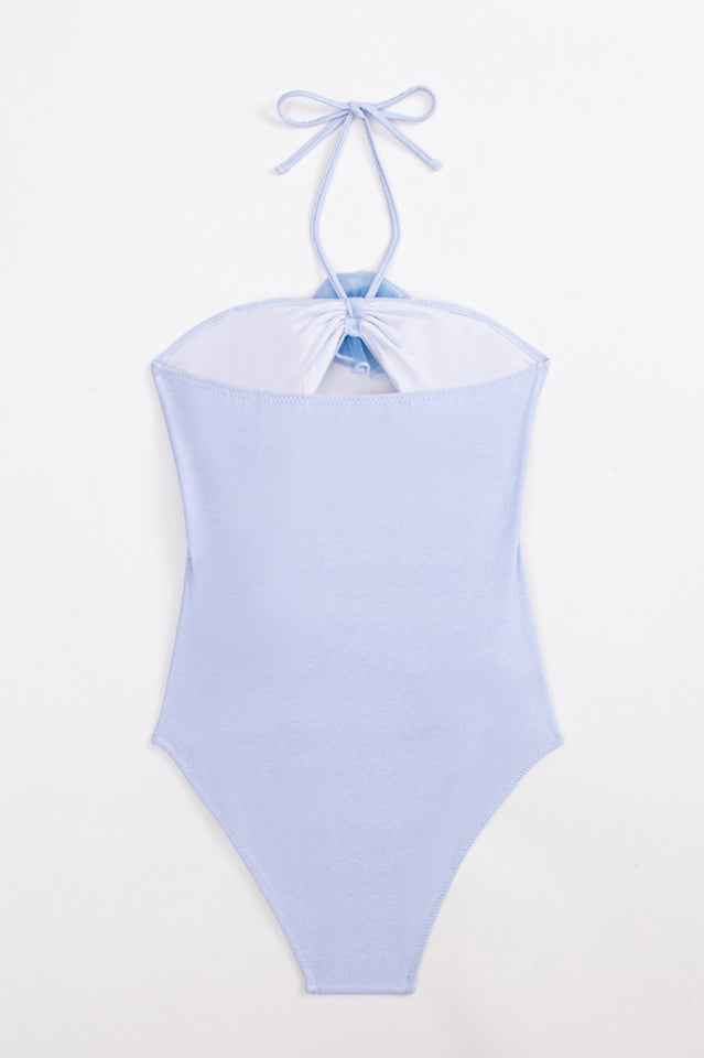 Flower Decoration One Piece Swimsuit | Dress In Beauty