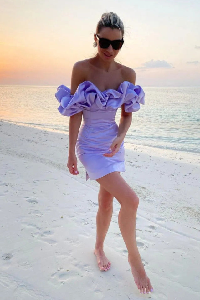 Elastic Mystic Satin Dress | Dress In Beauty