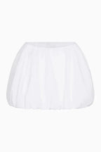 White V-neck skirt set - View 6 | WEUXS