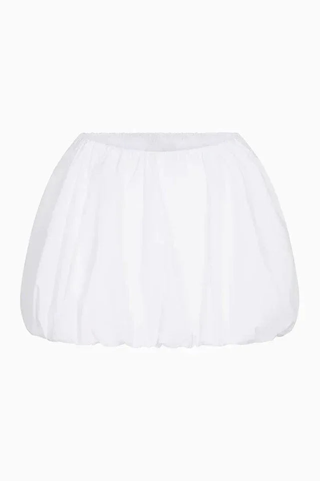 White V-neck skirt set - View 6 | WEUXS