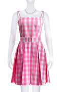 Barbie Movie Margot Pink Plaid Check Dress | Dress In Beauty