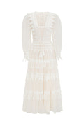 Murphy White Lace Mesh Maxi Dress | Dress In Beauty