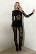 Private Location Wrapped Lace Jumpsuit | Dress In Beauty