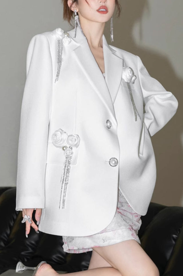 In Bloom Floral-appliqué Blazer | Dress In Beauty