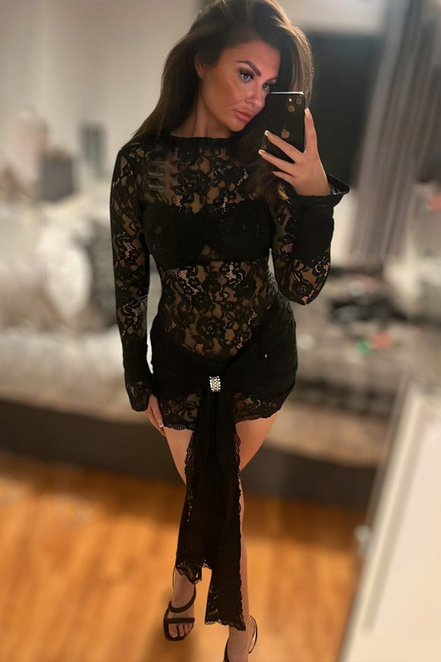 Try Harder Lace Mini Dress | Dress In Beauty