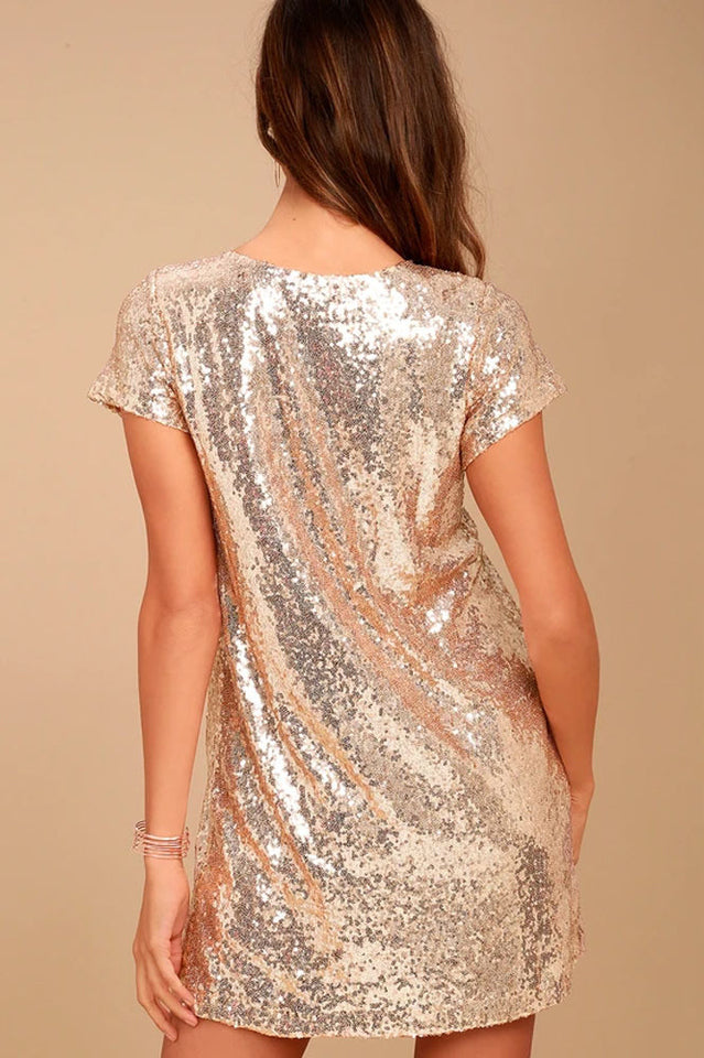 Light Up the Night Sequin Shift Dress | Dress In Beauty