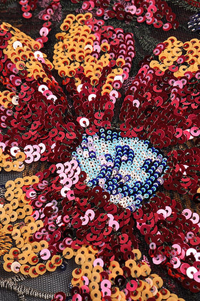 Kamames Strapless Floral Sequined Maxi Dress | Dress In Beauty