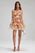 Fairy Butterfly Print Tiered Mini Sundress | Dress In Beauty