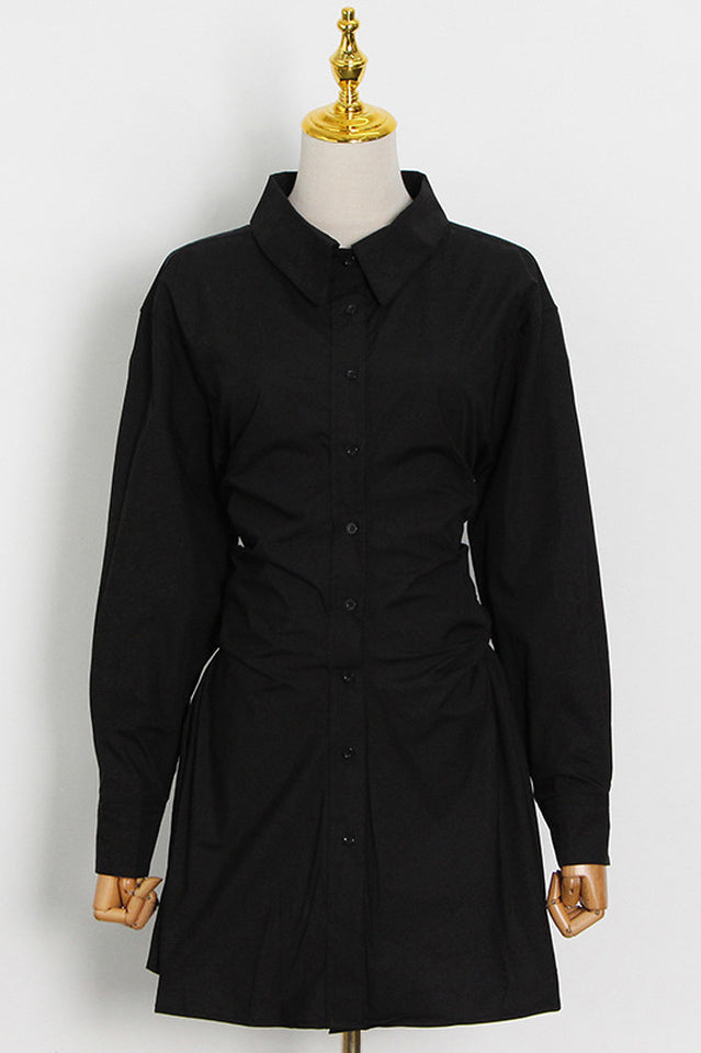 Profresh Pleated Long Sleeve Shirt Dress | Dress In Beauty