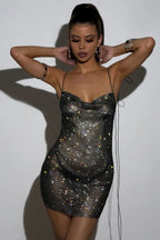 Nancy Glitter Mini Dress - WEUXS