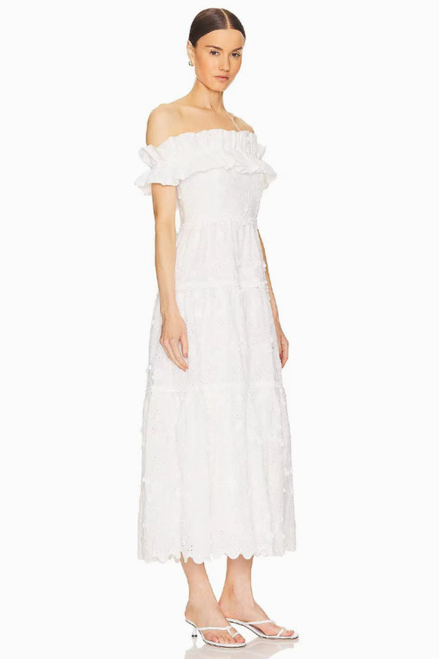 Piccola Off Shoulder Midi Dress | Dress In Beauty