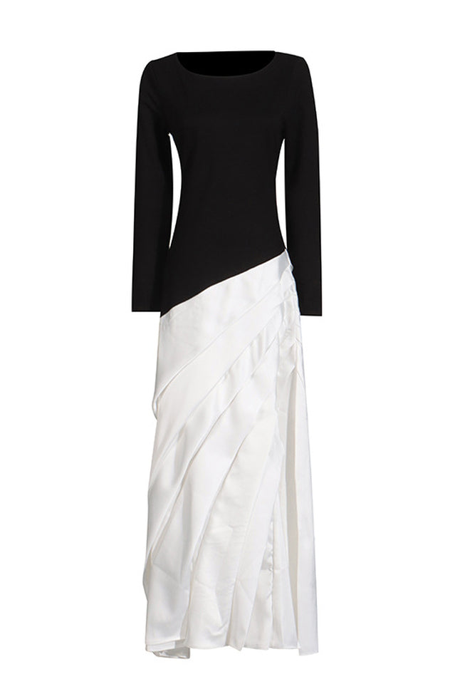 Ismay Paneled Silk & Pleated Satin Maxi Dress | Dress In Beauty