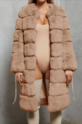 Tiered Faux Fur Coat - View 12 | WEUXS