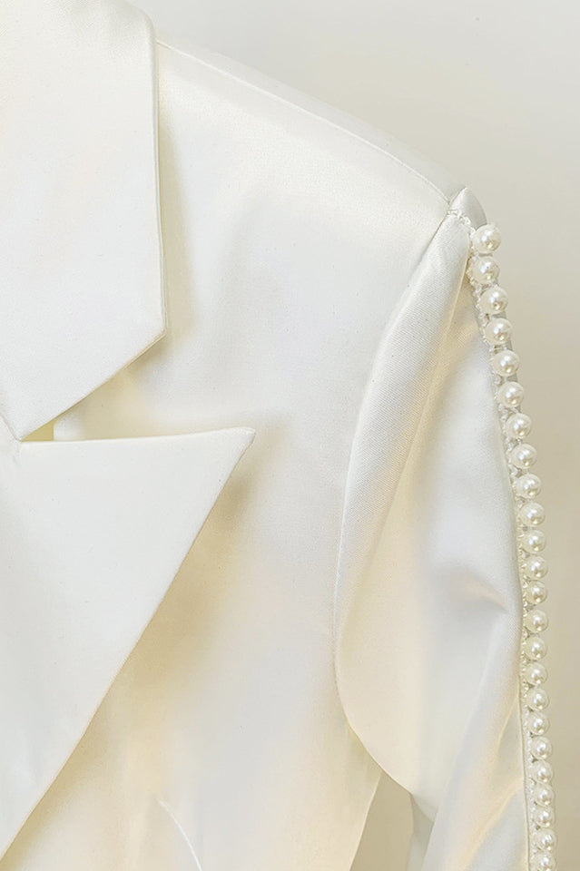 Ossie Pearl Embellished Cutout Blazer Set | Dress In Beauty