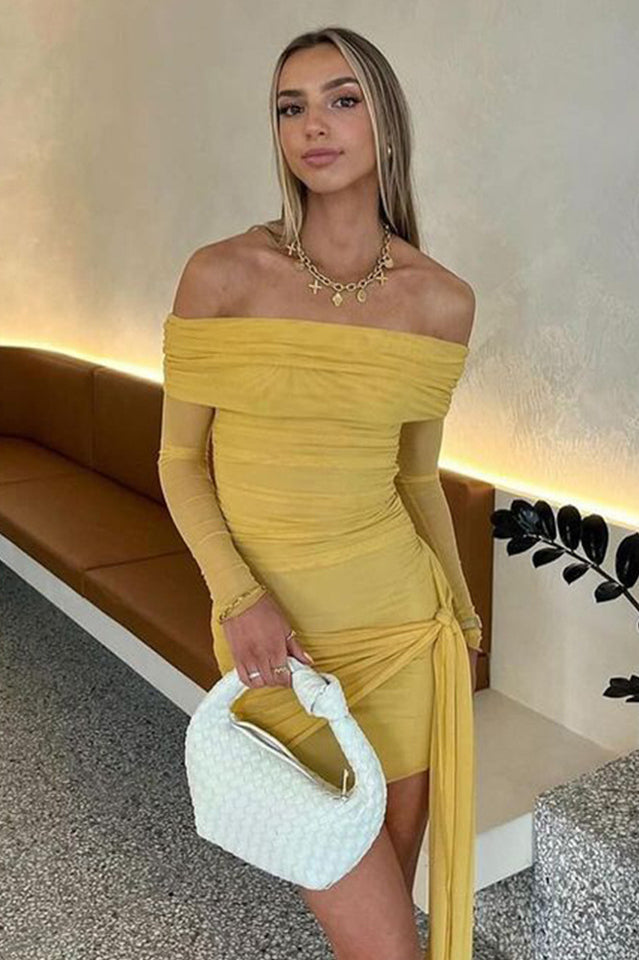 Yasmin Off Shoulder Mini Dress | Dress In Beauty