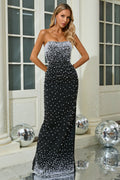 Perla Strapless Pearl Beaded Maxi Dress | Dress In Beauty