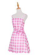 Barbie Movie Margot Pink Plaid Check Dress | Dress In Beauty