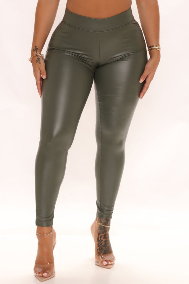 Liliana Faux Leather Leggings | Dress In Beauty